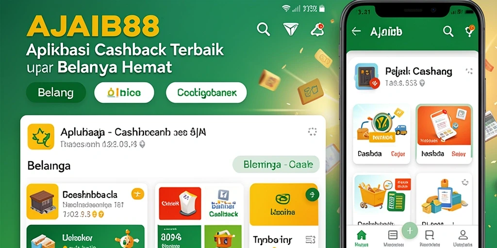 Screenshot AJAIB88 menampilkan antarmuka belanja cashback yang menarik.