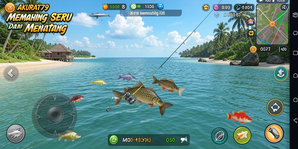 Tampilan antarmuka game Memancing AKURAT79 yang menarik dan interaktif.