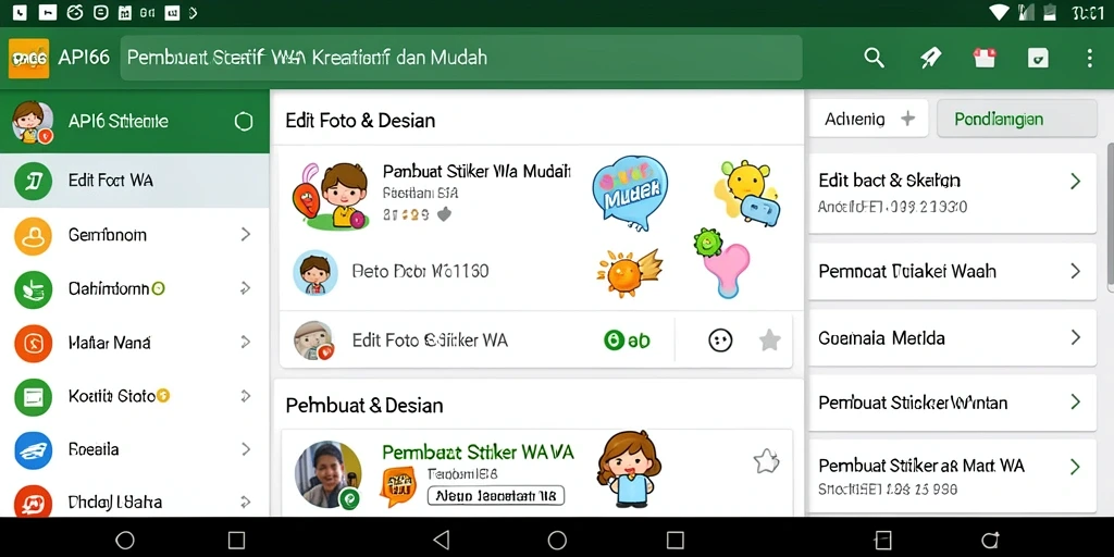 Antarmuka pengguna API66 yang simpel untuk membuat stiker WA.