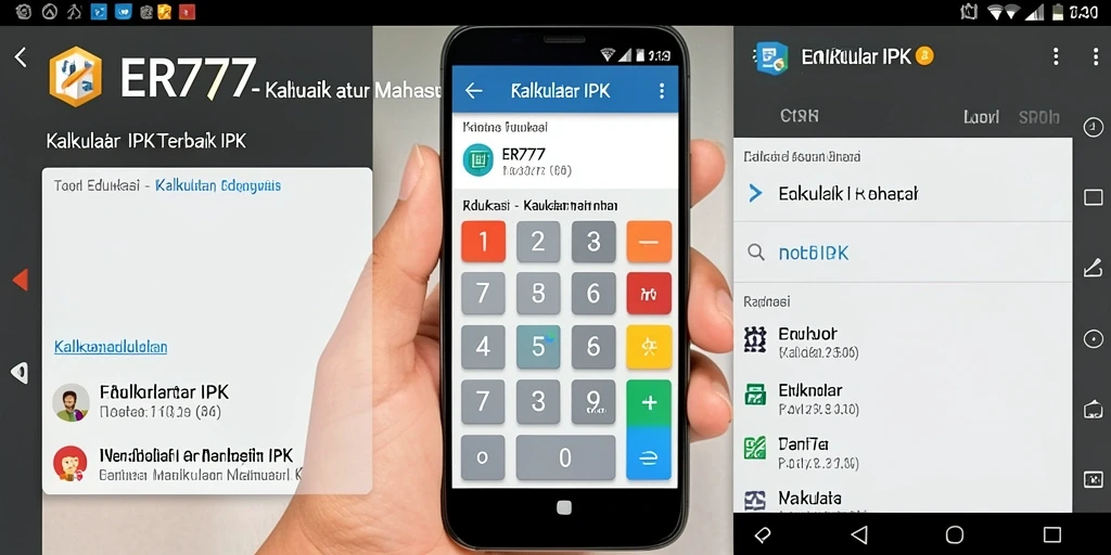 Antarmuka ER777 menampilkan fungsi Kalkulator IPK yang praktis dan menarik.