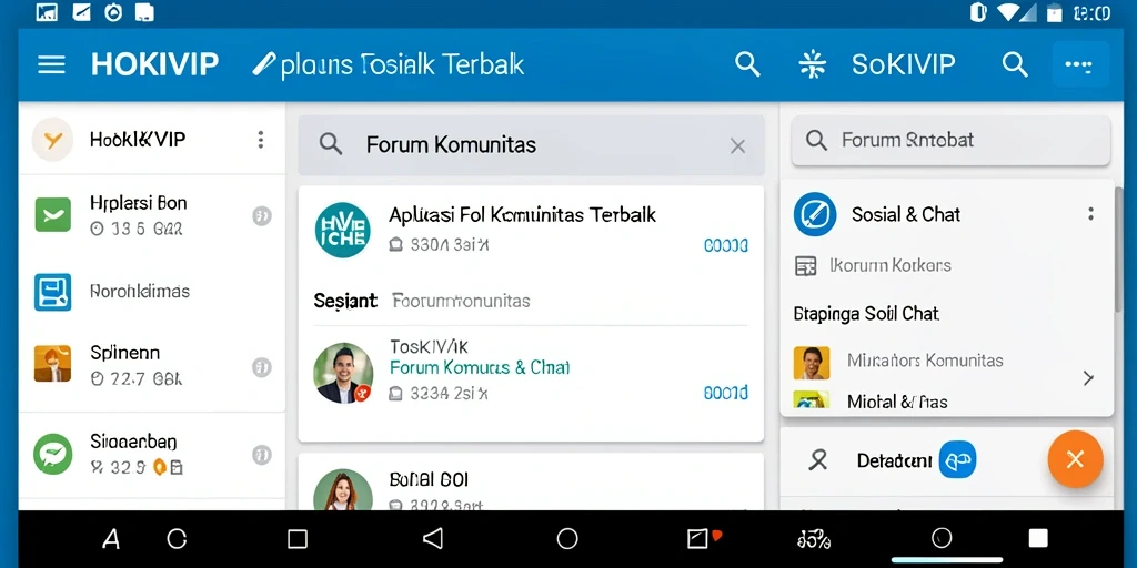 Antarmuka HOKIVIP menampilkan forum komunitas yang bersih dan menarik.