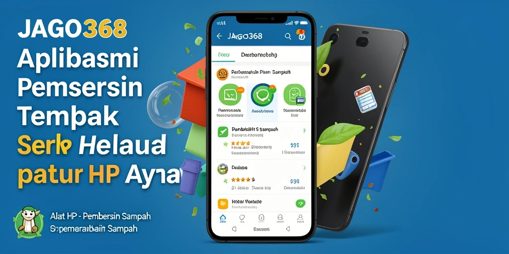 Antarmuka aplikasi JAGO368 untuk pembersihan sampah yang efisien.