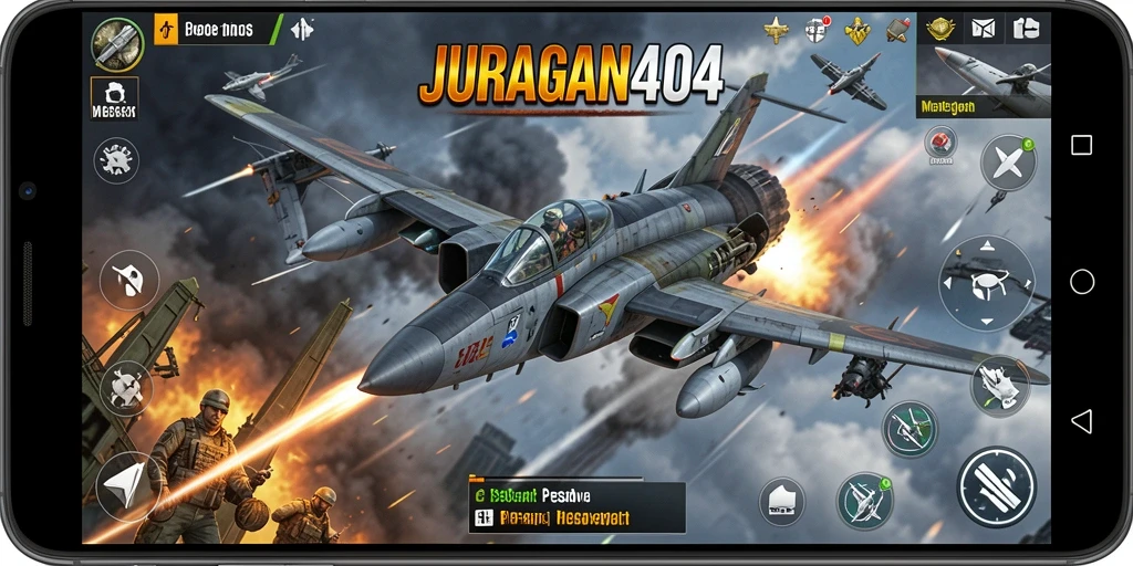 Tampilan antarmuka JURAGAN404 yang dinamis dan menarik.