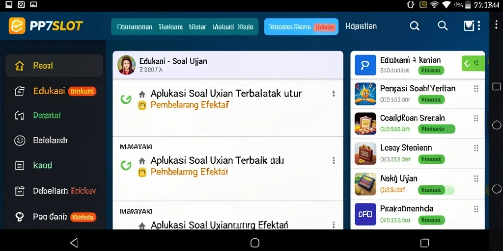 Tampilan antarmuka PP7SLOT yang intuitif dan menarik.
